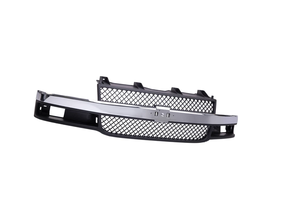 Front Grille For Chevrolet Express Van 1500 2500 3500 03-17 With Chrome Molding Foto 3 de 4