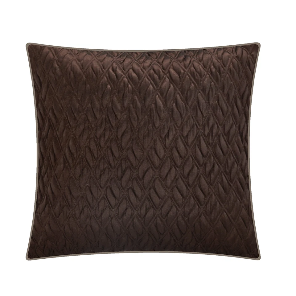 Nanshing Kath Collection Bedroom Comforter Set Complete 7 Piece Set Brown - Image 4 of 4