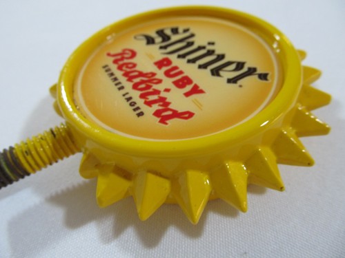 Shiner Ruby Redbird Summer Lager SUN Beer Tap Handle Spoetzl Brewery, Texas - Picture 2 of 9