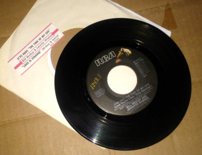BILL MEDLEY/JENNIFER WARNES I've Had..Time Of My Life/Love..Strange 45 RPM L@@K!