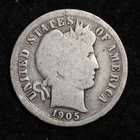1905-O Silver Barber Dime GOOD FREE SHIPPING