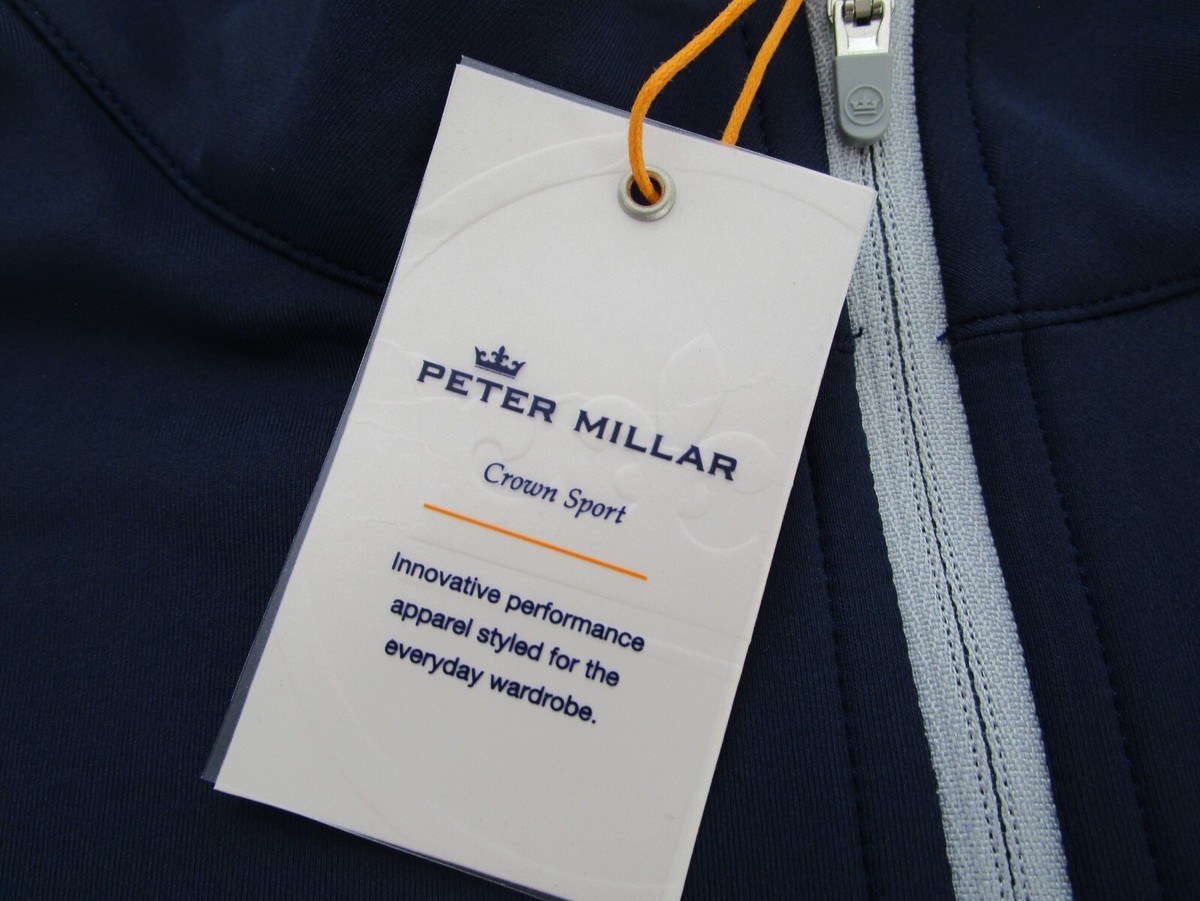 Mens XL Peter Millar Crown Sport Perth 1/4 Zip navy blue Mens XL Peter Millar Crown Sport Perth 1/4 Zip navy blue