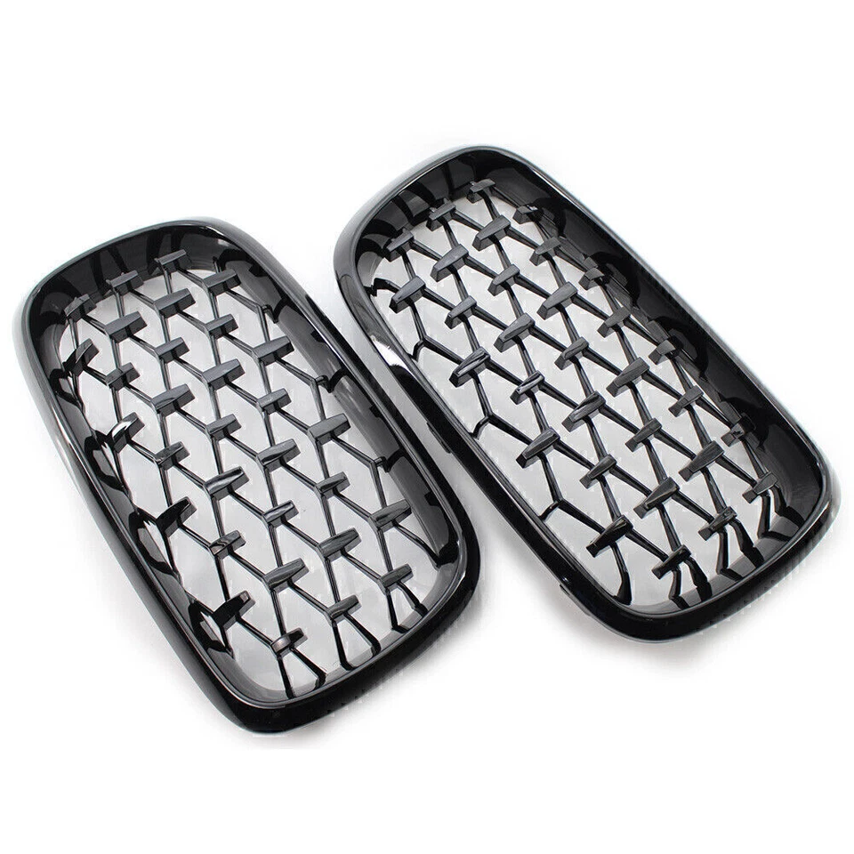 Parrilla delantera Diamond Meteor para BMW X5 F15 2014 2015 2016 negra Foto 3 de 4