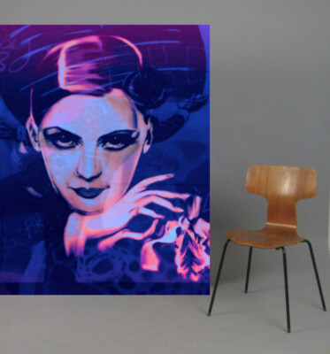 Greta Garbo Loft Style XXL140x110 cm Acrylglas 5 mm Pop Art/Druck/StreetArt/Bild