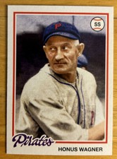 2022 Topps Archives Honus Wagner Baseball Card #154 Pirates HOF NM O/C