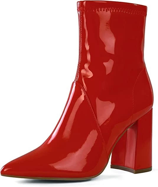 Box hot sale heel boots