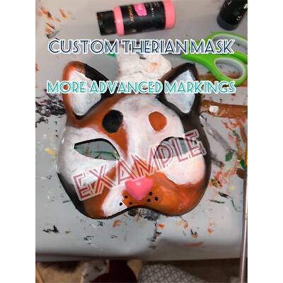 Custom Therian Cat Mask (Medium Amount Of Details + Markings)