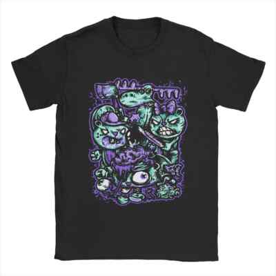 Happy Tree Friends Families T-Shirt for Men Cartoon Leisure Cotton Tees