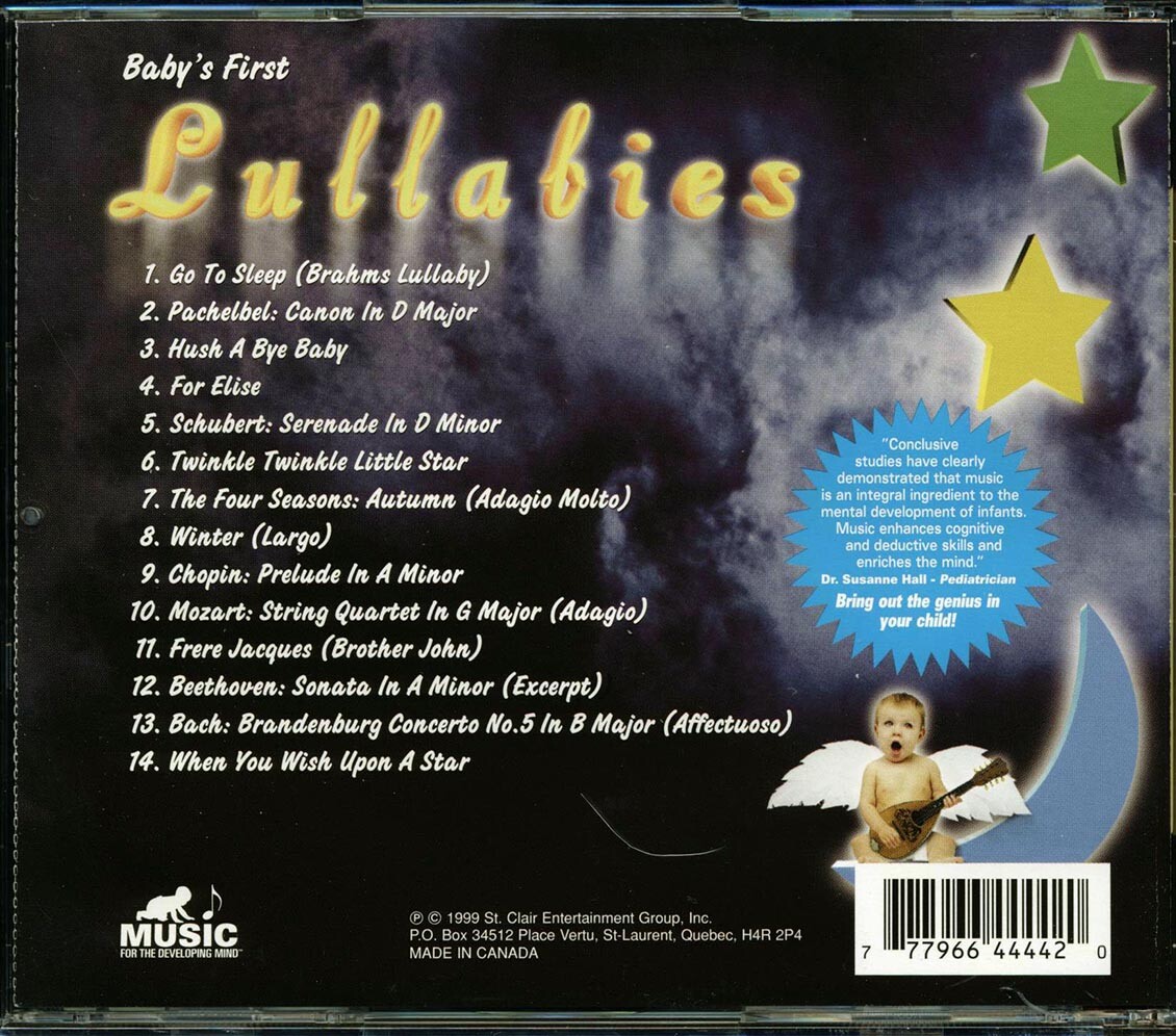CD Brahms, Canon, Chopin, Etc. - Baby's First Lullabies | eBay