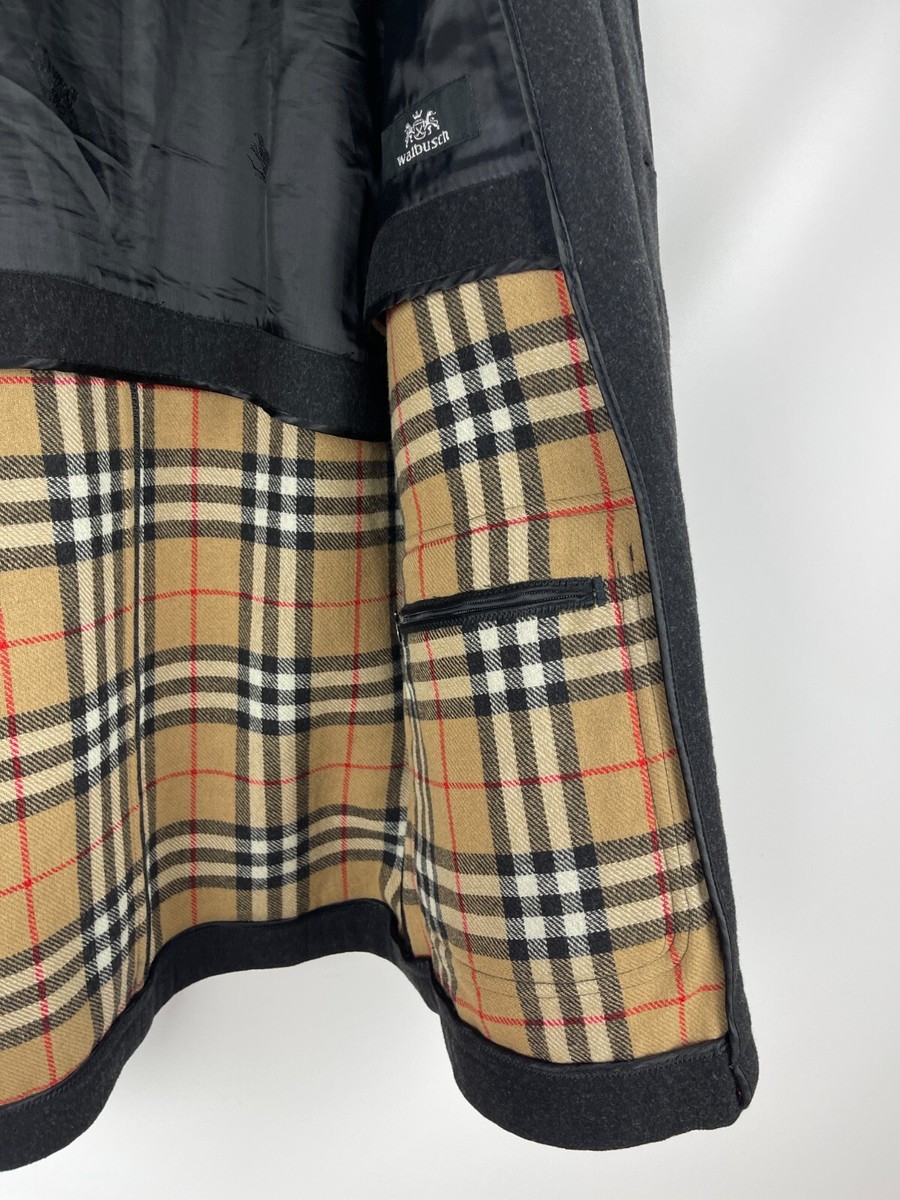 Burberry London wool nova check vintage dark grey coat | eBay Burberry London wool nova check vintage dark grey coat | eBay