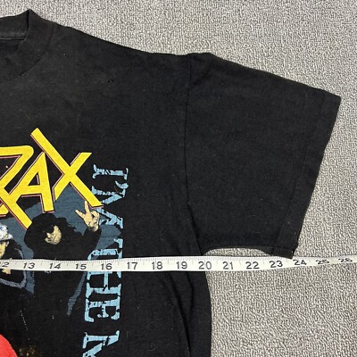 ANTHRAX バンドTシャツ I'm the Man Vintage 80s Anthrax Band T Shirt Im The Man Mens Large