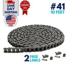 #41 Roller Chain 10 Feet with 2 Connecting Links