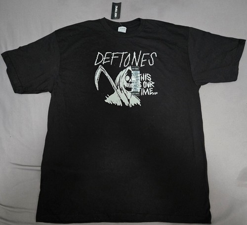Deftones This Is Our Time XL T-Shirt Grim Reaper Nu Metal Chino White Pony