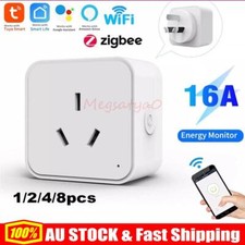 Tuya Zigbee WiFi 16A Smart Socket AU Plug Voice Control for Alexa Google Home