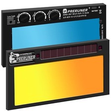 Shade 5-13 2x4 Auto Darkening Welding Lens, Adjustable Gold Welding Lens 2x4 ...