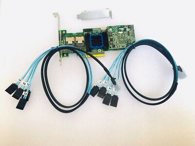 Adaptec Raid Controller ASR-6805T 8 Ports PCIE2 x8 512MB+2*SFF-8087 to 4 SATA