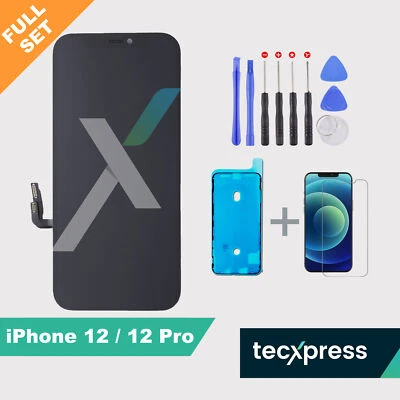 TECXPRESS iPhone 12 / 12 Pro Display LCD Bildschirm OLED Ersatz Touch Screen Incell Retina