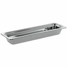 Bon Chef  Food Pan #521 Plain Rim 1/2 Size Shallow Polished Stainless Steel -