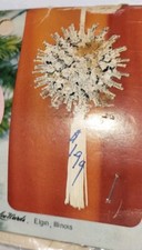 Vintage LeeWards Mini Glitter And Glisten Ornament Kit Gold/Red 16-45696 Makes 3