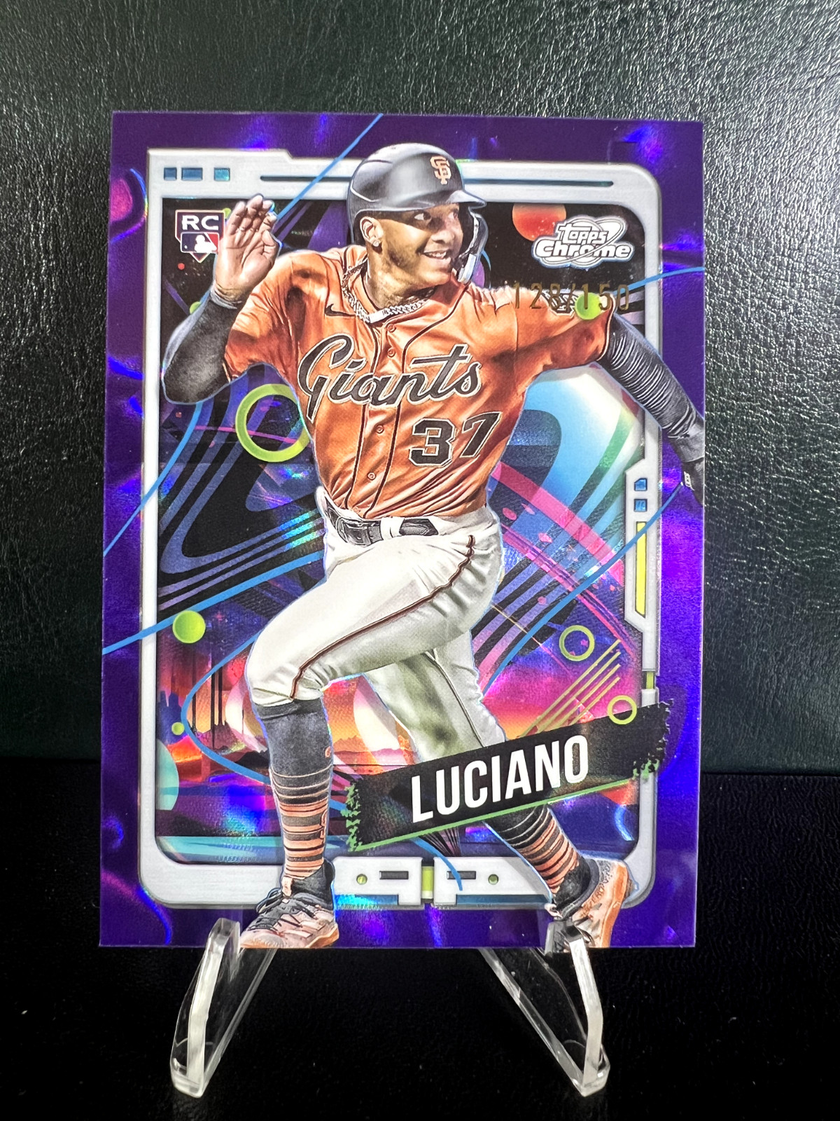 2024 TOPPS COSMIC CHROME MARCO LUCIANO Purple Nebula REFRACTOR /150 RC