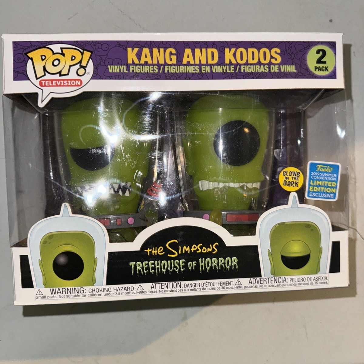 Funko Pop Kang And Kodos 2 Pack The Simpson 2019 SDCC Summer