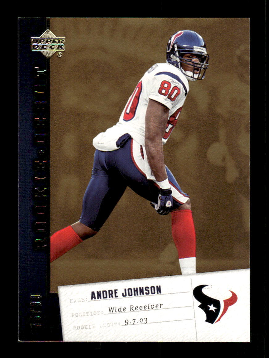 2006 Upper Deck Rookie Debut #41 Andre Johnson Gold #/99