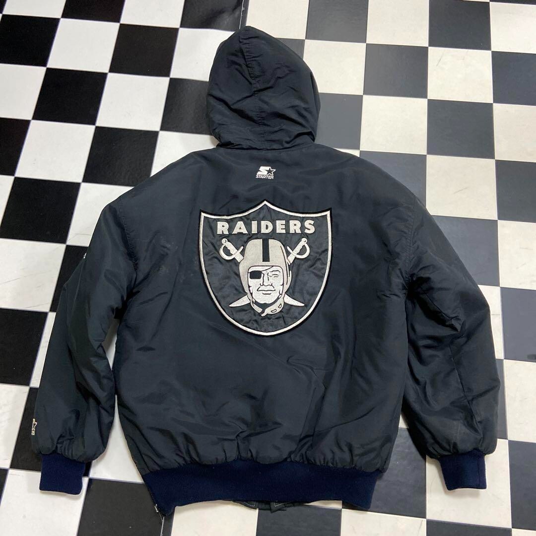 90s NFL RAIDERS NYLON STADIUM JACKET