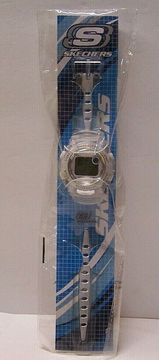 NEW SKECHERS Sport Metal LCD Wristwatch Watch Digital Water Shock Resistant WR