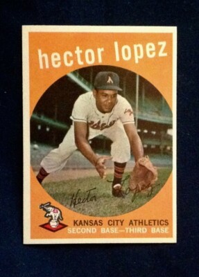 1959 Topps Baseball #402 Hector Lopez Kansas City  NM-MT BEAUTIFUL SURFACES