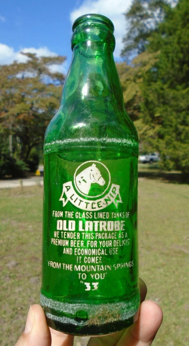 Vintage 1939 Rolling Rock Latrobe Brewing Co Painted Label, 47 OFF