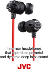 JVC HAFX1X XTREME XPLOSIVES KOPFHÖRER IN EAR KABELGEBUNDEN BUDS OHRHÖRER SCHWARZ ROT – Bild 5