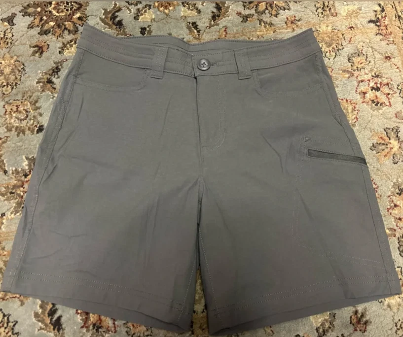 Eddie Bauer Horizon Bermuda Short Women's Size 12 Gray Hiking Outdoor NWT