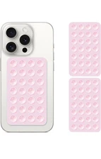 2 Pk Silicone Suction Cup Phone Case Mount Strong Grip Holder for iPhone/Android