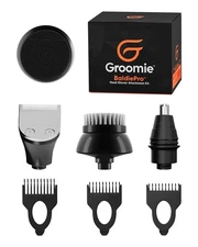 Groomie 7-Piece Men's Hair Clippers & Grooming Kit - Includes Precision Clipp...
