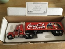 MATCHBOX ULTRA 1/58TH SCALE SANTA CLAUS COCA COLA DIE CAST TRUCK AND TRAILER