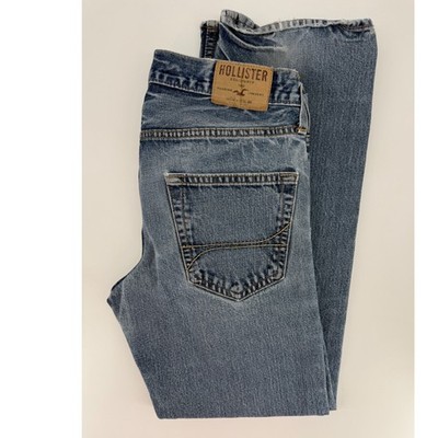 Hollister Jeans Mens 30x30 Blue Balboa Classic Straight Button Fly Y2K Denim