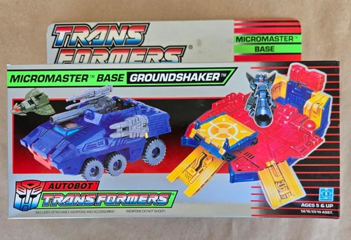 Transformers Original G1 1988 Micromaster Groundshaker Base factory sealed