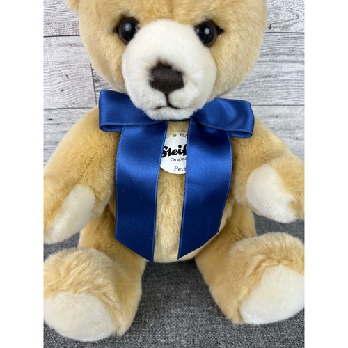 Steiff PETSY Teddybär Vintage Honig Plüsch SAMMLERSTÜCK 8,5 Zoll blaues Band mit Etikett - Bild 3 von 9