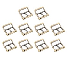 Boucle de ceinture rectangulaire 1.6"x1.3" pour prong unique (bronze, lot de 10)