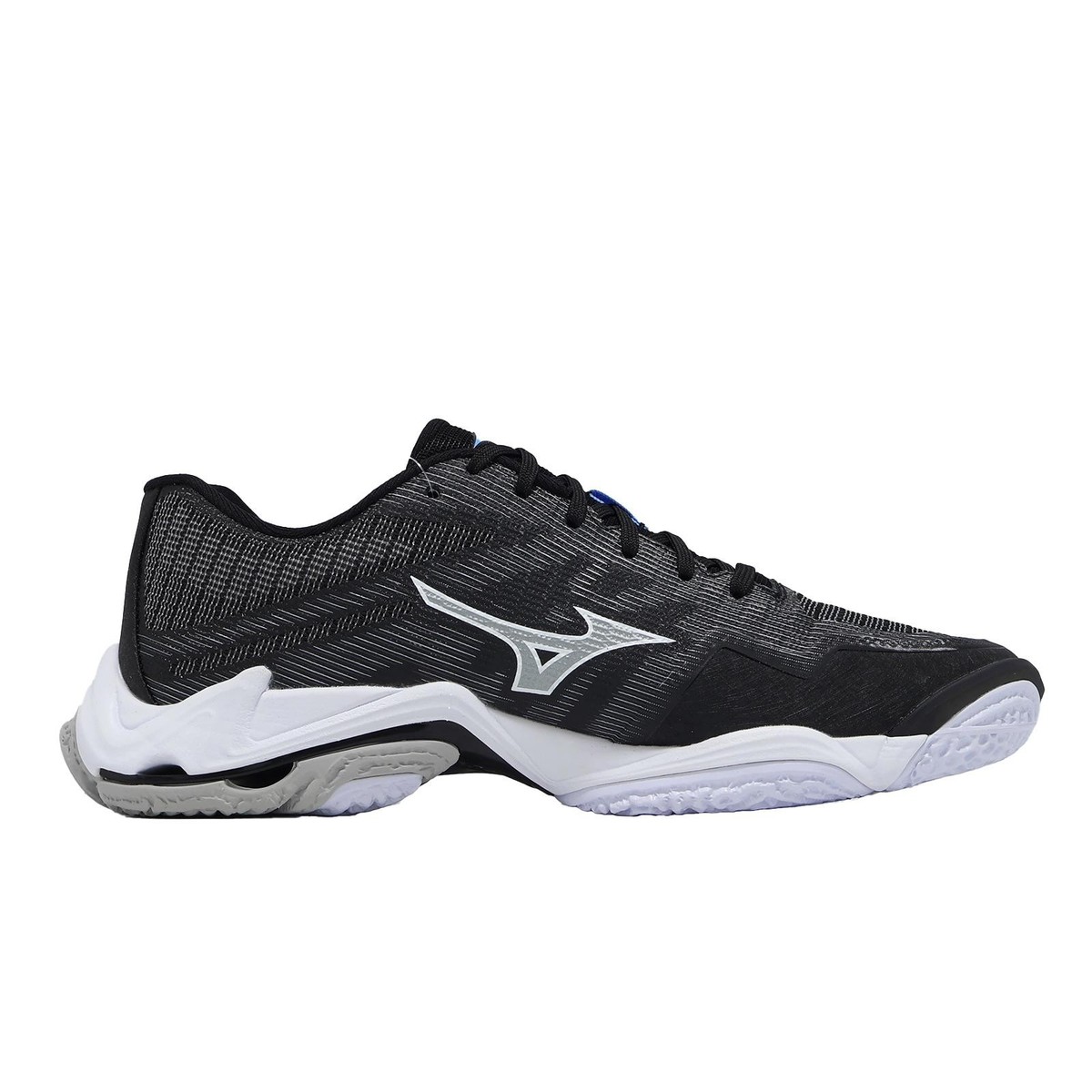 Mizuno Wave Lightning Elite Wide Black White Grey Men Volleyball
