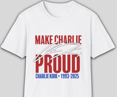 Charlie Kirk T-Shirt Memorial Remember Conservative TPUSA Assassination Freedom