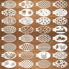 32 Pcs Halloween Face Painting Stencils 3"x5.5", Body Facial Painting Stencil...