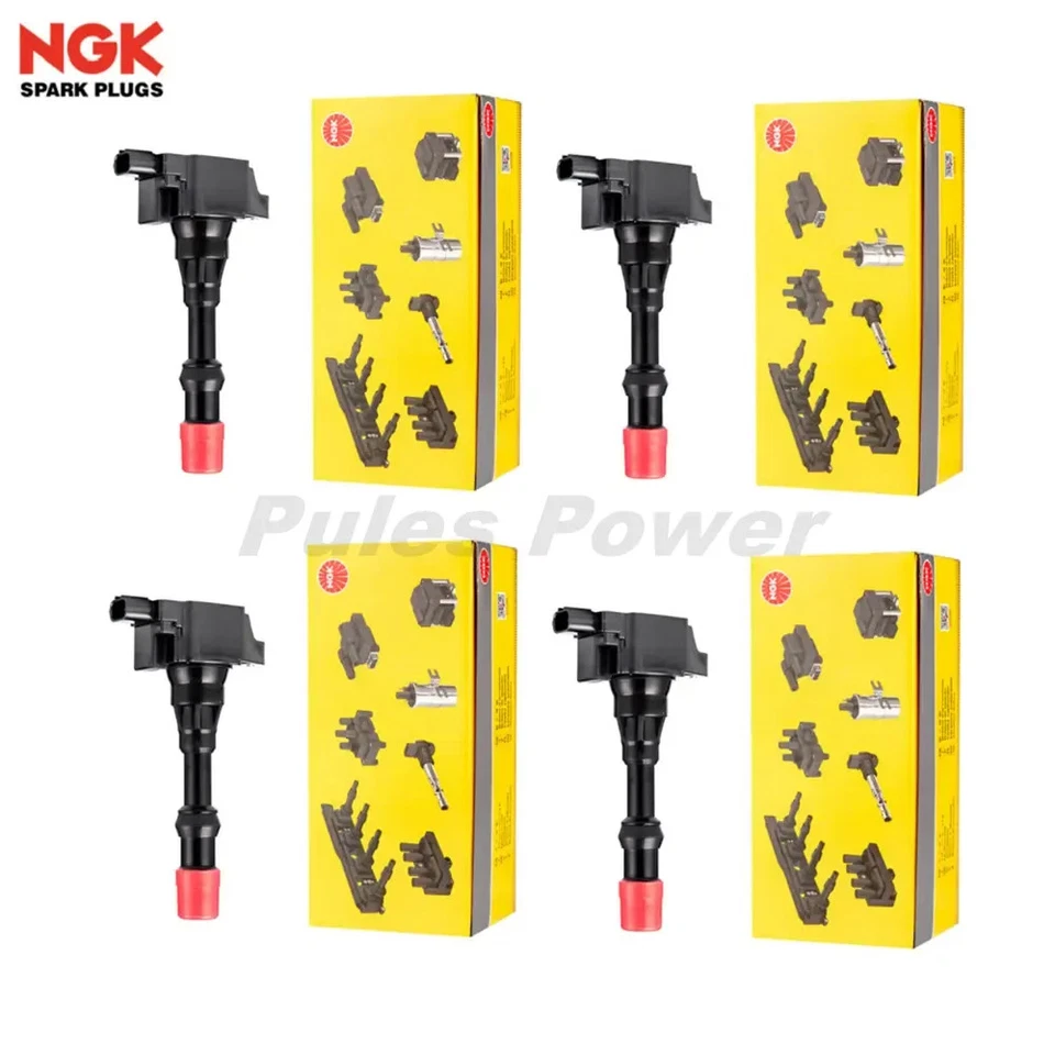 Bobinas de encendido OEM NGK 4 piezas para Honda Civic 2006 2007 2008 2009 2010 2011 1,3 L Foto 4 de 4