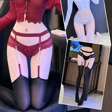 Women Fishnet Stockings Garter solid Glossy  Tight Sexy Underwear 52031