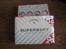 1 dozen BRAND NEW 2025 Callaway SuperSoft White golf balls Ace Logo