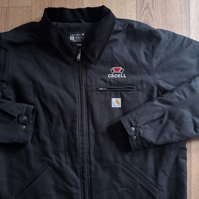 Carhartt Detroit Black Mens 2XL Tall Jacket Blanket Lined Brand