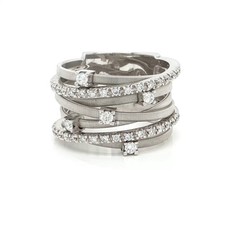 Marco Bicego GOA 18k White Gold 7 Row Diamond...