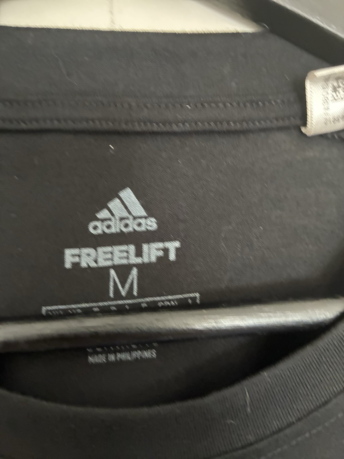 adidas Men's M Black FreeLift Short Sleeve Training Gym T-Shirt Tee Tasco Logo image 4