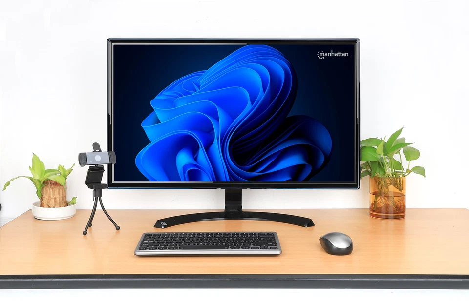 Manhattan Kit Mini Tastiera Slim e Mouse 1200 Dpi Wireless, MWK4095 - Immagine 4 di 4