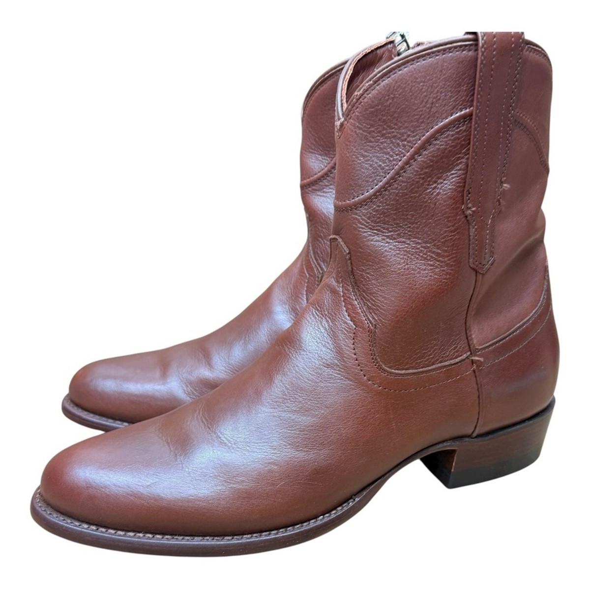 TECOVAS Size 10.5 men The Dean handmade Hazelnut Cowhide Western